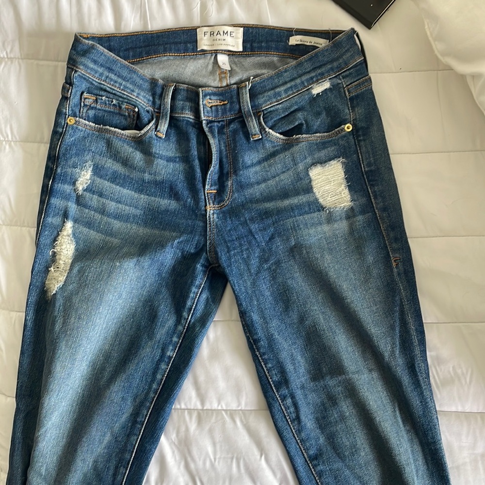 Distressed Frame Jeans
